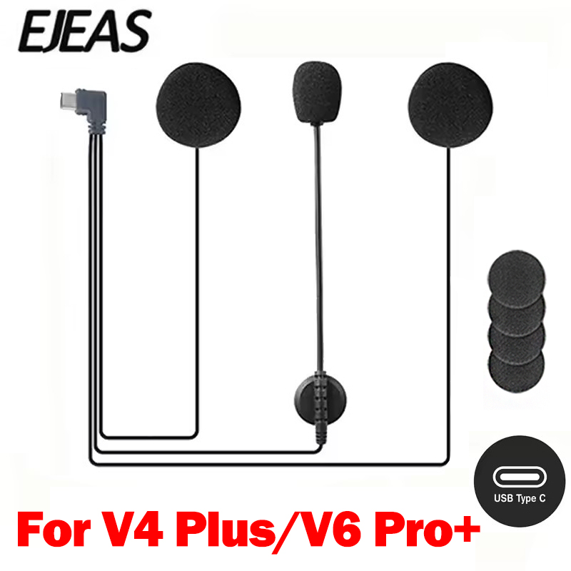 Intercom Headset Helmet - EJEAS V6 PRO /V4 PLUS Motorrad