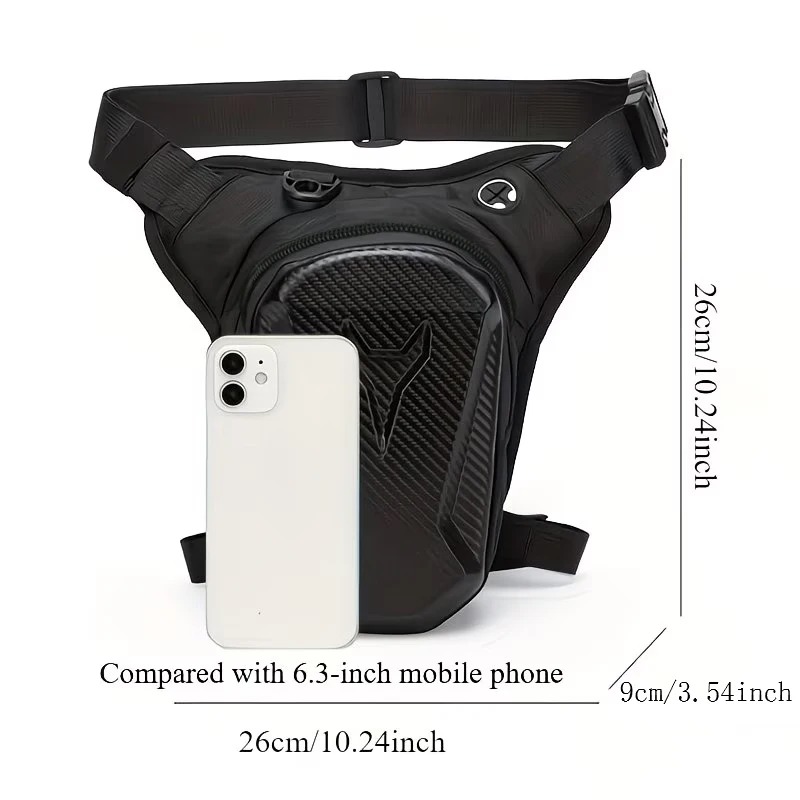 Motorcycle Gear Companies - Motorrad-Beintasche, wasserdichte Hüfttasche, Crossbody-Tasche für Motorradfahrer,