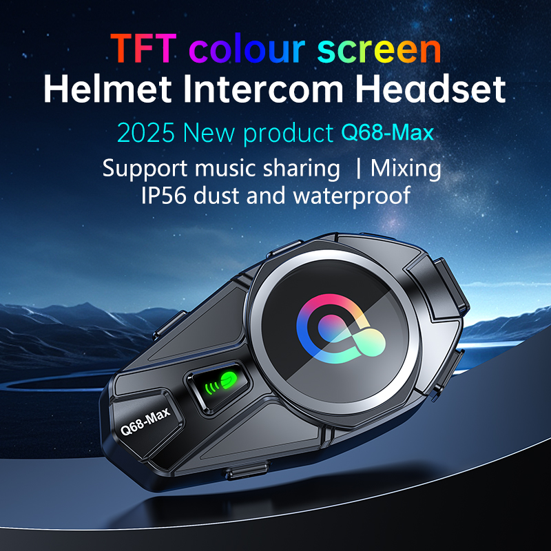 Intercom Headset Helmet - Q68 Max Motorrad Intercom Helm Headset