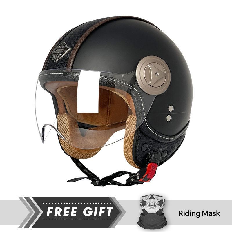 Motorcycle Gear Store - Open Face Motorradhelm Bequemer 3/4 Open