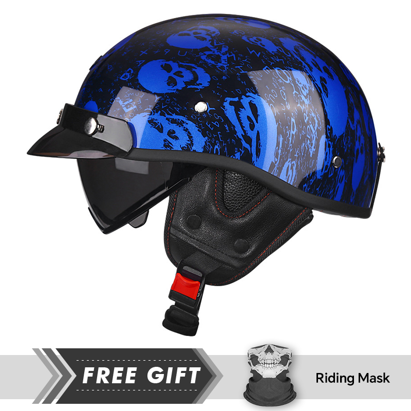 Motorcycle Gear Store - Halber Motorradhelm DOT ECE 1/2 Offener