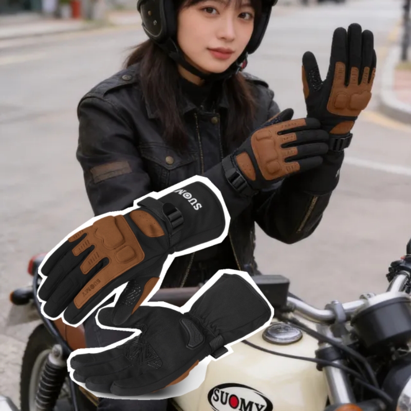 Xxl Motorcycle Gear - Winter-Motorradhandschuhe für Herren, Wasserdicht, Winddicht, Touchscreen-fähig,