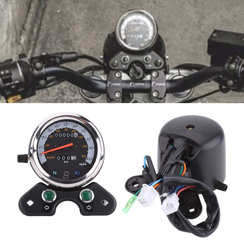Motorcycle Gear Display - Motorrad-Tachometer, Motorrad-Doppel-Tachometer, digitaler Ganganzeiger