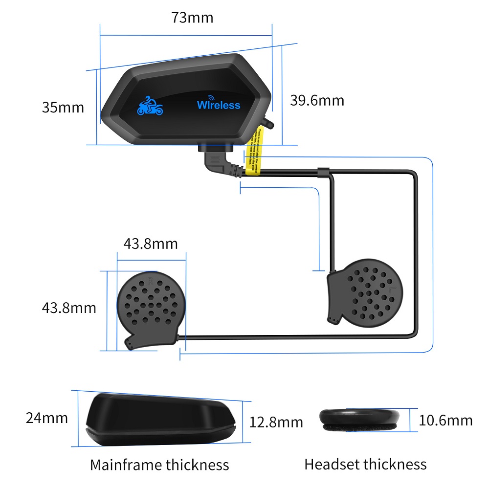 Motorrad-Gegensprechanlage, He – Intercom Headset Helmet Bewertung und Preis