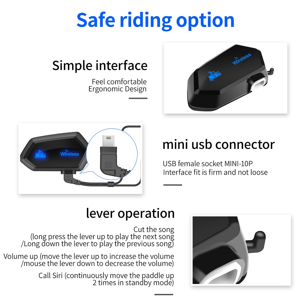 Motorrad-Gegensprechanlage, He – Intercom Headset Helmet Bewertung und Preis