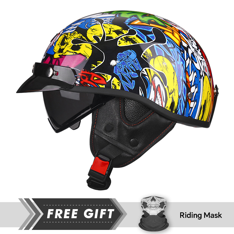 Halber Motorradhelm DOT ECE 1/ – Motorcycle Gear Store Bewertung und Preis