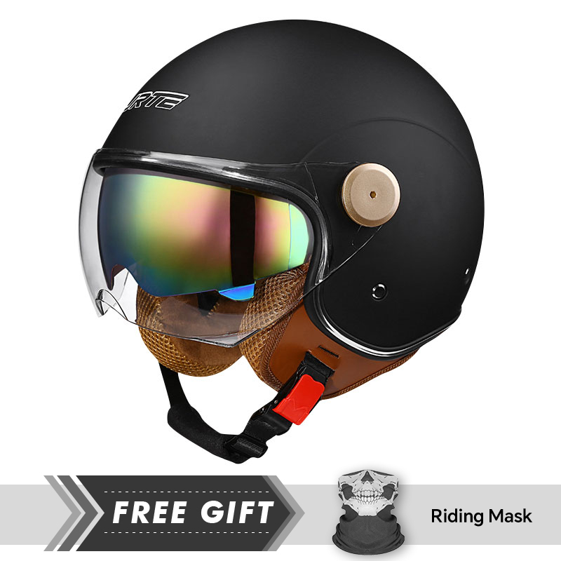 DOT-zugelassener Jethelm Retro – Motorcycle Gear Store Bewertung und Preis