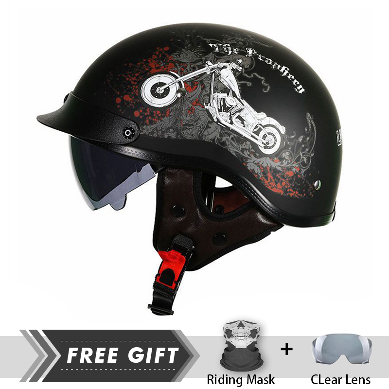 Männer Frauen halbes Gesicht H – Motorcycle Gear Store Bewertung und Preis