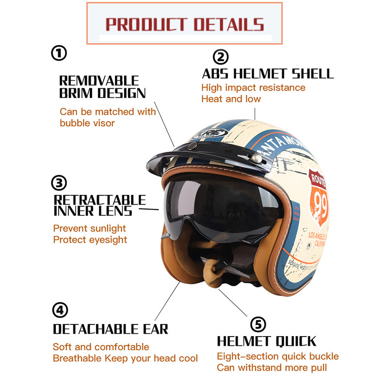 SOMAN Open Face Motorradhelm E – Motorcycle Gear Store Bewertung und Preis